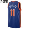 NBA Børn Trøje New York Knicks Jalen Brunson 2023-24 Nike City Edition Blå Swingman